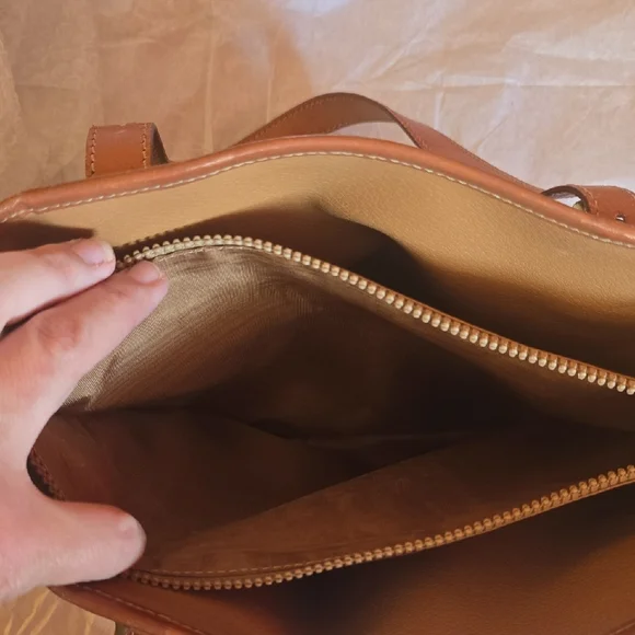 Celine Brown and Tan Patterned Tote - Picture 6 of 6